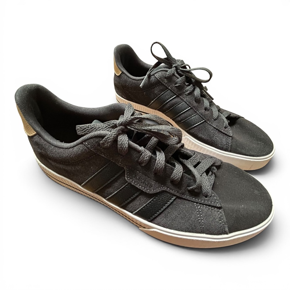 Adidas Daily 3.0 Skate Shoes Casual Sneakers Black Suede Men's Size 9.5